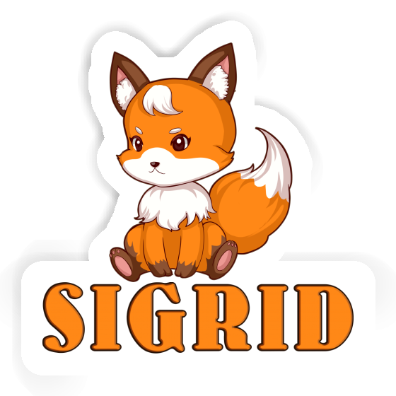 Sigrid Sticker Sitting Fox Notebook Image