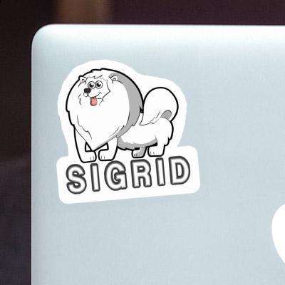 Spitz allemand Autocollant Sigrid Laptop Image