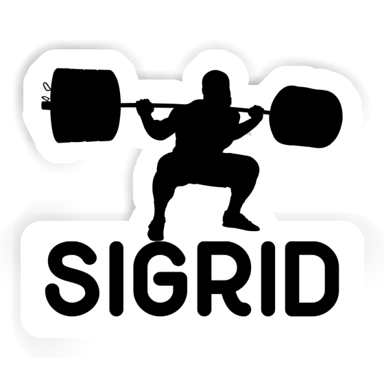 Sigrid Sticker Gewichtheber Image