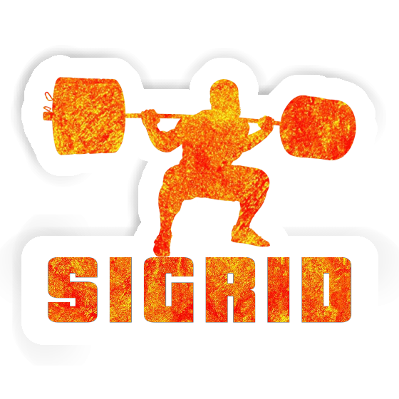 Weightlifter Sticker Sigrid Notebook Image