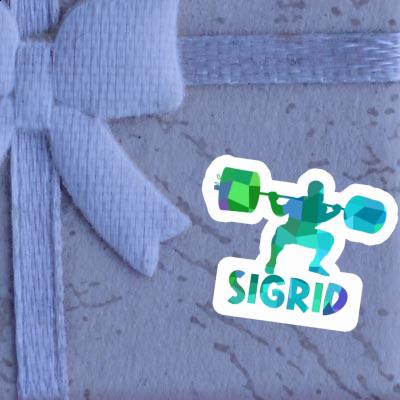 Sticker Weightlifter Sigrid Gift package Image