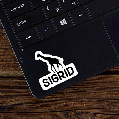 Sticker Giraffe Sigrid Laptop Image