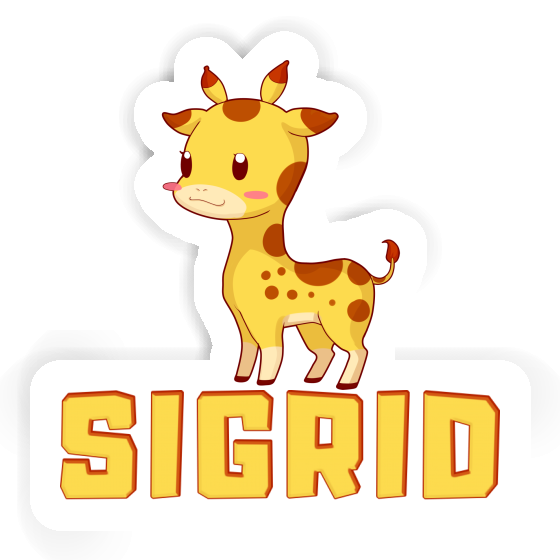 Sigrid Autocollant Girafe Notebook Image