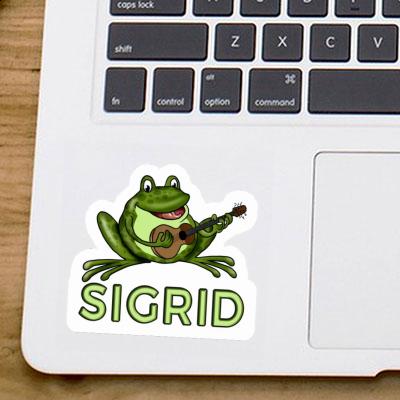 Gitarrenfrosch Sticker Sigrid Laptop Image