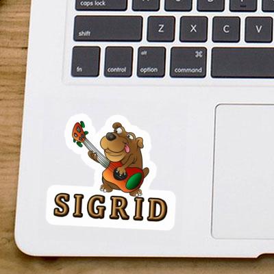Guitar Dog Sticker Sigrid Image