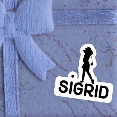 Golfer Sticker Sigrid Notebook Image