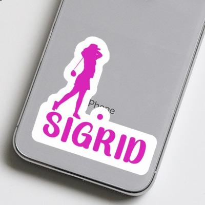 Sticker Sigrid Golfer Laptop Image