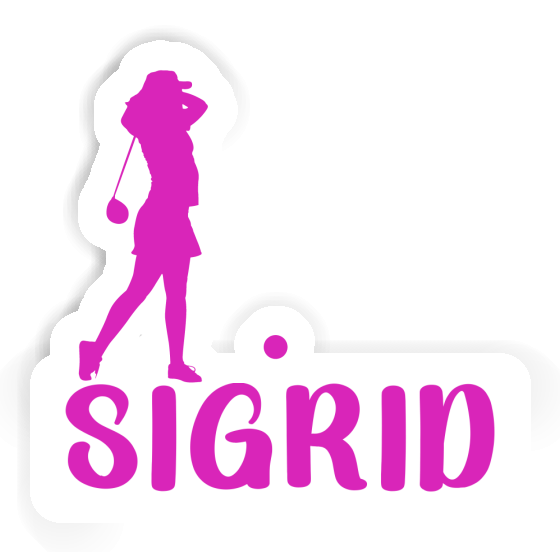 Sticker Sigrid Golfer Gift package Image
