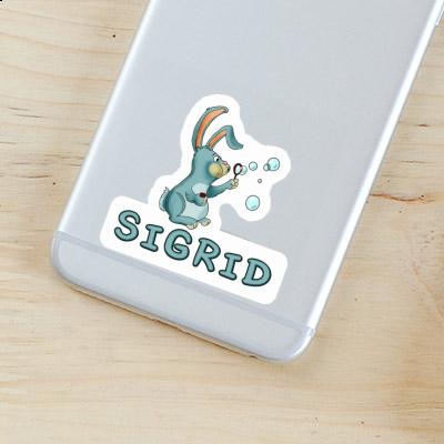Sigrid Sticker Soap Bubbles Rabbit Image