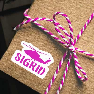 Sticker Helicopter Sigrid Notebook Image
