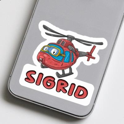 Sticker Helicopter Sigrid Notebook Image