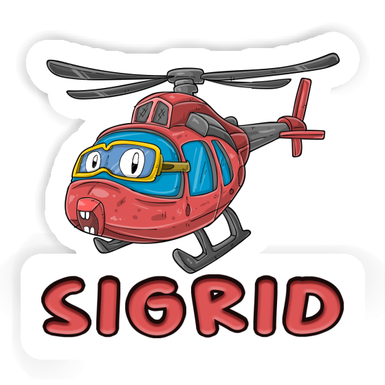 Sticker Sigrid Helikopter Notebook Image