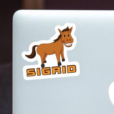 Sticker Sigrid Grinning Horse Image