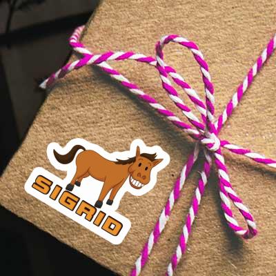Sticker Sigrid Grinning Horse Gift package Image