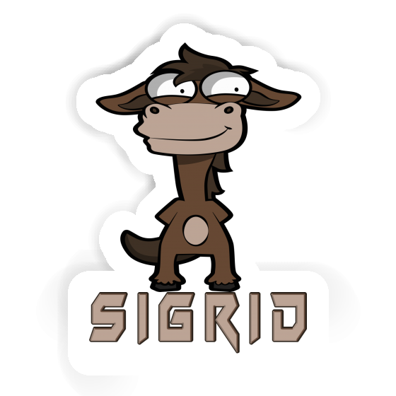 Sigrid Sticker Standing Horse Notebook Image