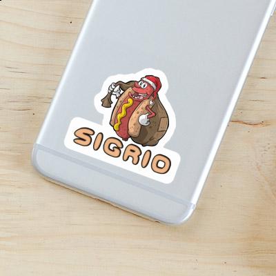Sigrid Sticker Hot Dog Notebook Image