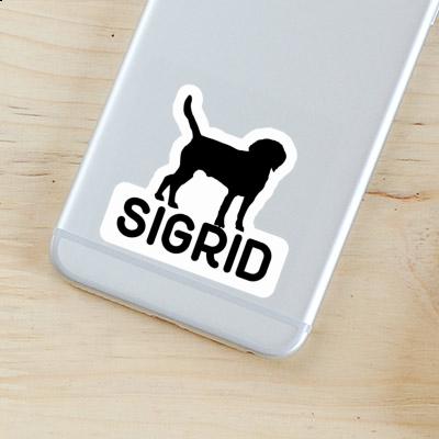 Chien Autocollant Sigrid Laptop Image