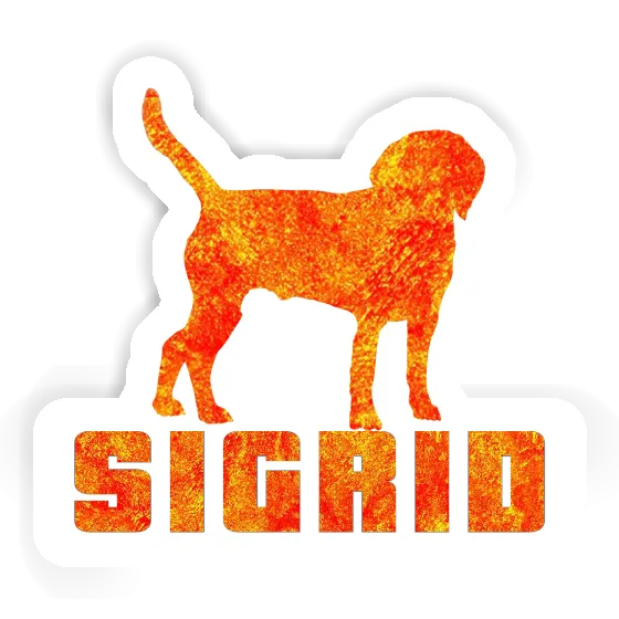 Autocollant Chien Sigrid Image