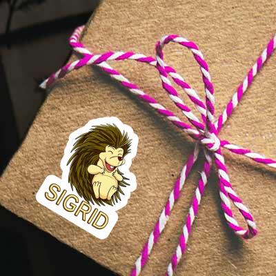 Sticker Sigrid Hedgehog Laptop Image