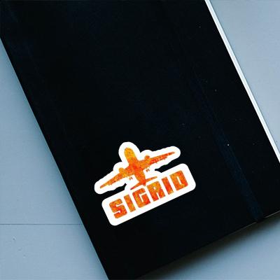 Sticker Jumbo-Jet Sigrid Notebook Image