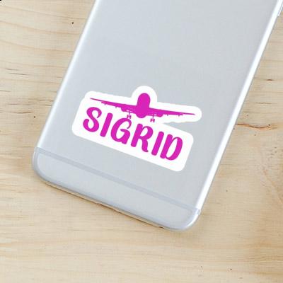 Sigrid Sticker Airplane Image