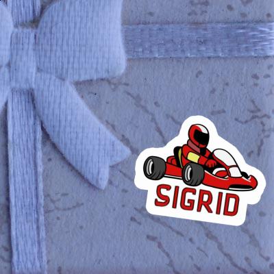 Kartfahrer Sticker Sigrid Notebook Image