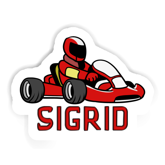Kartfahrer Sticker Sigrid Image