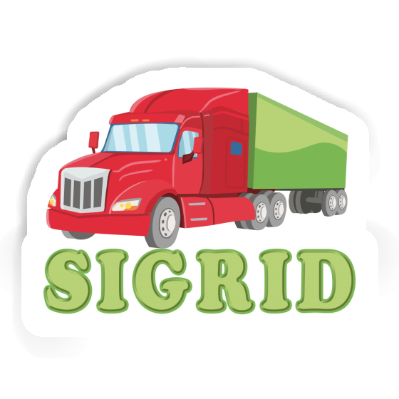 Sticker Sigrid Articulated lorry Notebook Image