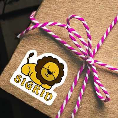 Lion Autocollant Sigrid Laptop Image