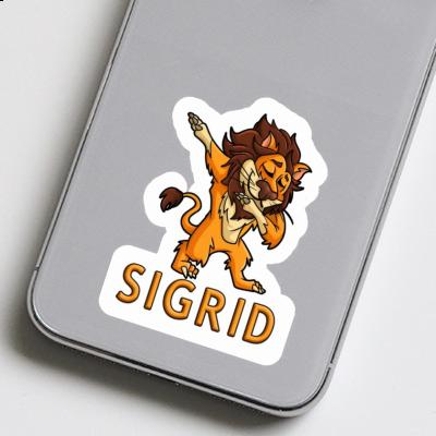 Sticker Dabbing Lion Sigrid Laptop Image