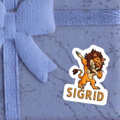 Sticker Dabbing Lion Sigrid Notebook Image