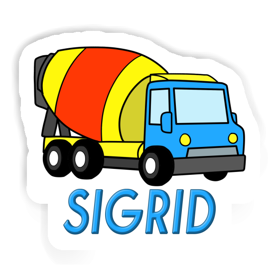Sticker Mixer Truck Sigrid Laptop Image