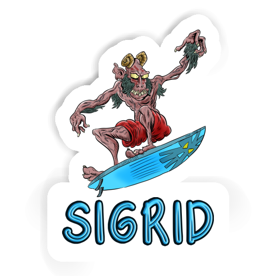 Aufkleber Surfer Sigrid Image