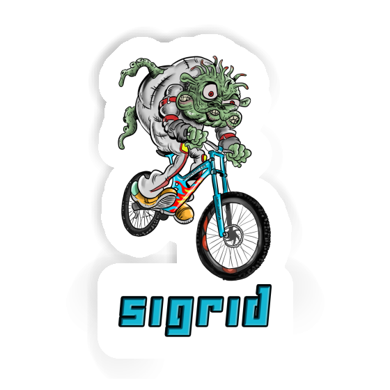 Sigrid Sticker Downhill Biker Laptop Image