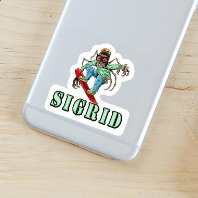 Sticker Snowboarder Sigrid Laptop Image