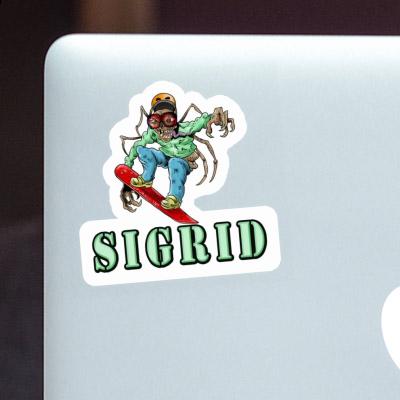 Sticker Snowboarder Sigrid Image