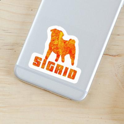 Sigrid Sticker Pug Laptop Image