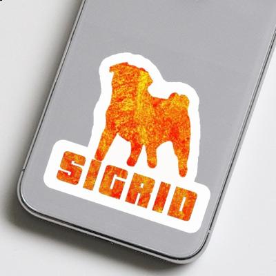 Mops Sticker Sigrid Laptop Image
