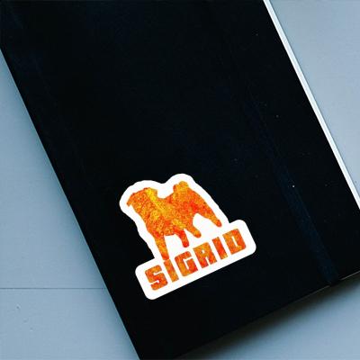 Sticker Sigrid Pug Notebook Image
