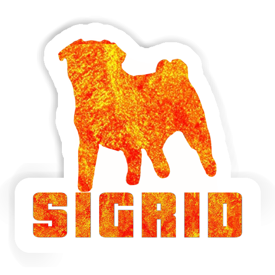 Sticker Sigrid Pug Image