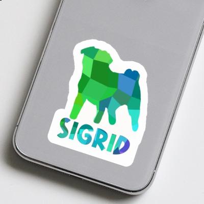 Sticker Pug Sigrid Gift package Image