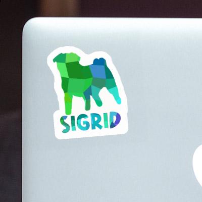 Sticker Pug Sigrid Gift package Image