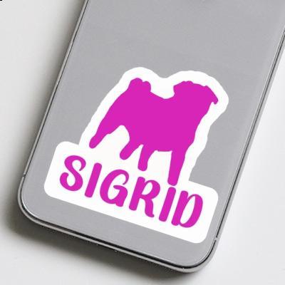 Sigrid Sticker Pug Notebook Image