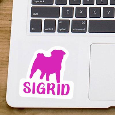 Sigrid Sticker Pug Image