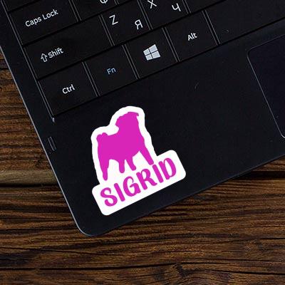 Sticker Sigrid Pug Image