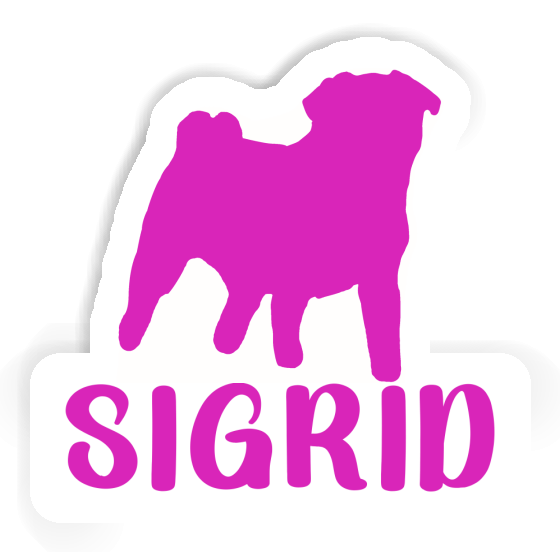 Sticker Sigrid Pug Notebook Image