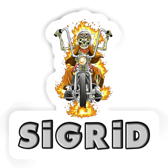 Motorradfahrer Sticker Sigrid Image