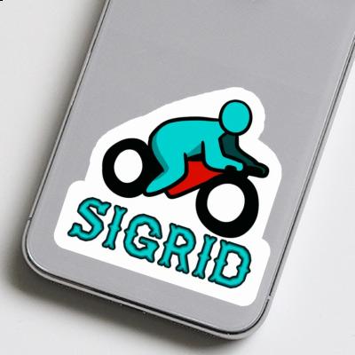 Aufkleber Sigrid Motorradfahrer Laptop Image