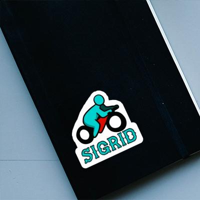 Motorbike Driver Sticker Sigrid Laptop Image
