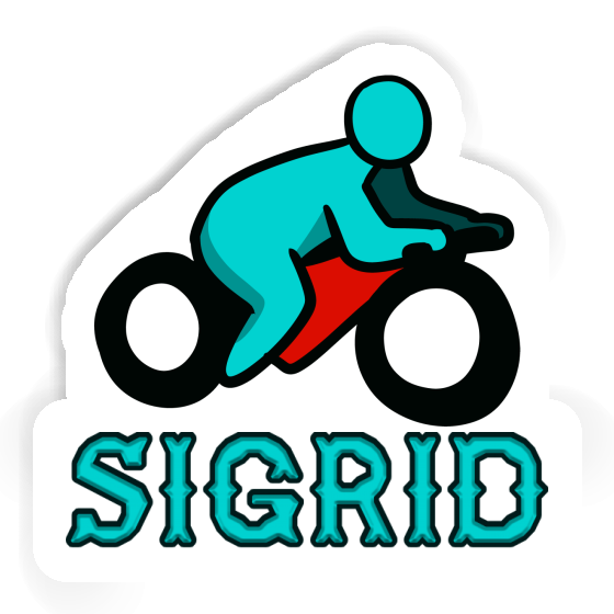 Motocycliste Autocollant Sigrid Notebook Image